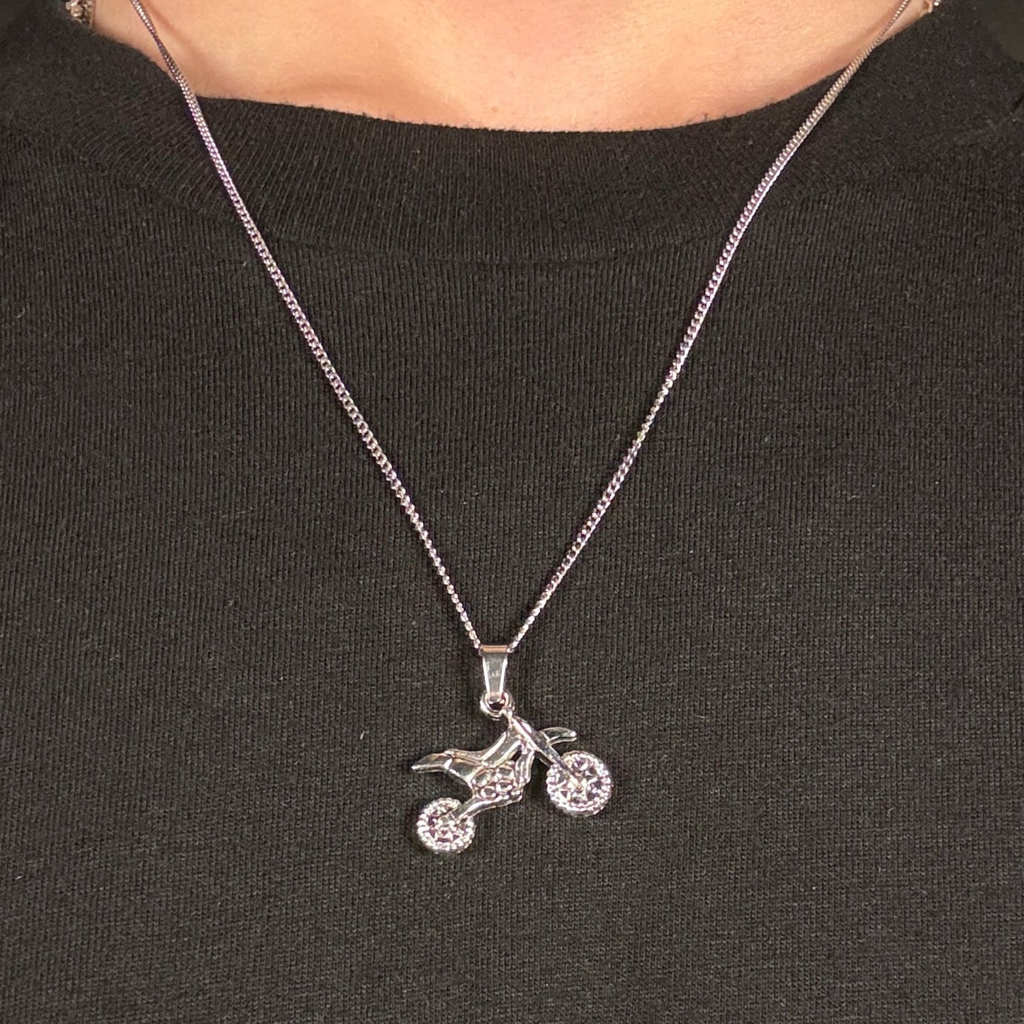 Dirt Bike Chain Pendant