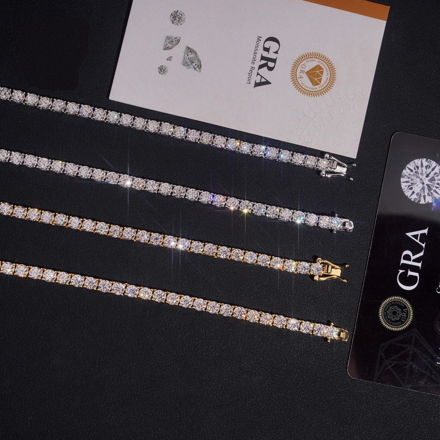 4mm Moissanite Tennis Chain