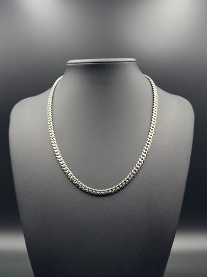 Classic 6mm Solid Cuban Link Chain