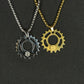 Gear/Sprocket Steel Chain Pendant