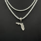 Iced-out Florida Pendant