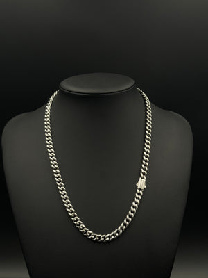 8mm Steel Cuban Link Chain w/Updated Clasp (CLEARANCE)