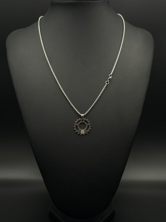Gear/Sprocket Steel Chain Pendant