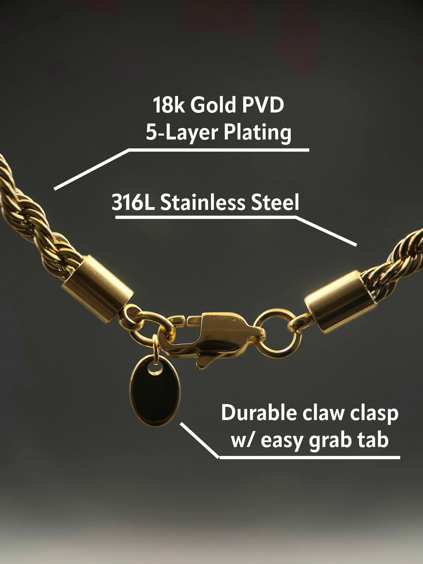 4mm Classic Rope Chain